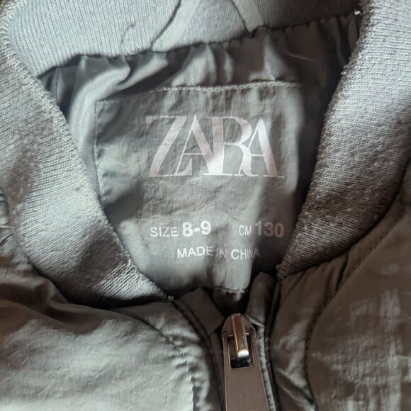 Zara  PADDED BOMBER Blue / Steel | 8-9 years - Picture 2 of 16